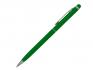 Ручка шариковая, СЛИМ СМАРТ, металл, зеленый/серебро артикул 007/GR-GR