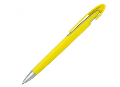 Ручка шариковая, пластик, желтый/серебро артикул PS08-1/YE
