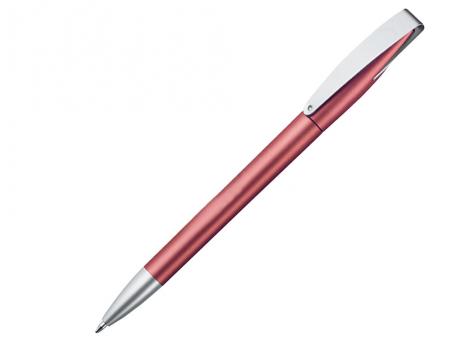 Ручка шариковая, автоматическая, пластик, металл, красный/серебро, Cobra артикул 41073/BML