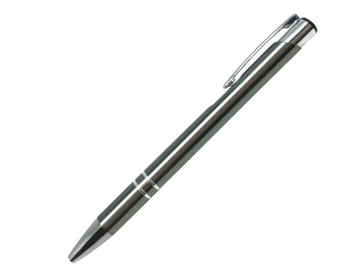 Ручка шариковая, COSMO, металл, серый/серебро артикул SJ/AN pantone 10 C