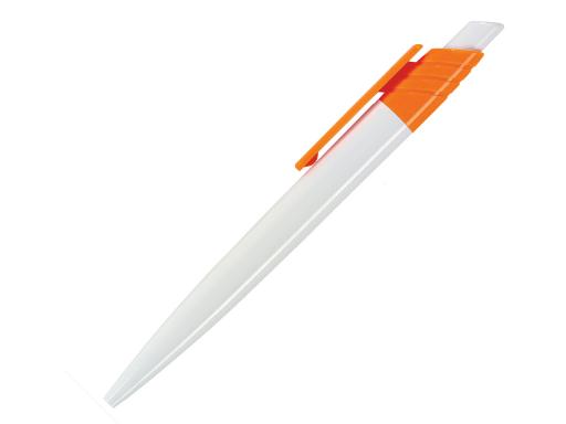 Ручка шариковая, пластик, белый/оранжевый Dream артикул D-99/60