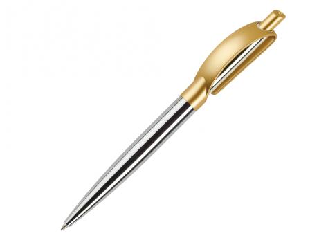 Ручка шариковая, металл, золото Doppio артикул DPSM-Gold