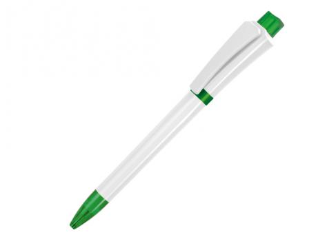 Ручка шариковая, пластик, белый/зеленый, Optimus артикул OPC-99/1040