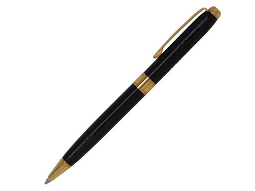 Ручка шариковая, металл, черный/золото артикул ACT01/BKG