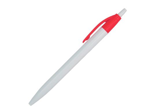 Ручка шариковая, Simple, пластик, белый/красный артикул 501010-A/RD