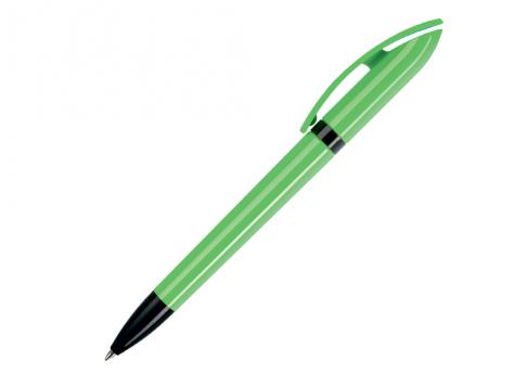 Ручка шариковая, пластик, зеленый/черный Polo артикул PO-Neon-Green