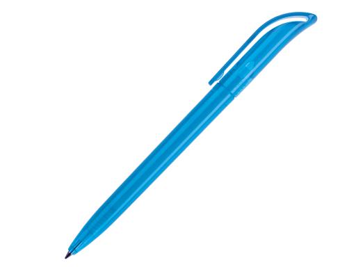 Ручка шариковая, пластик, голубой, прозрачный КОКО артикул COT-1021