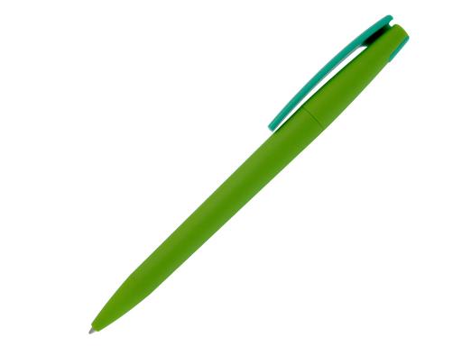 Ручка шариковая, пластик, софт тач, зеленый/зеленый, Z-PEN Color Mix артикул 201020-BR/GR-369-GR