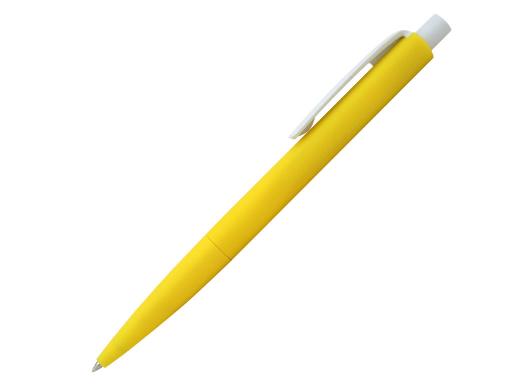 Ручка шариковая, пластик, софт тач, желтый/белый, Танго артикул PS02-2R/YE