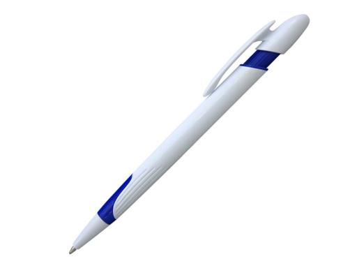 Ручка шариковая, пластик, белый/синий артикул 201023-A/BU