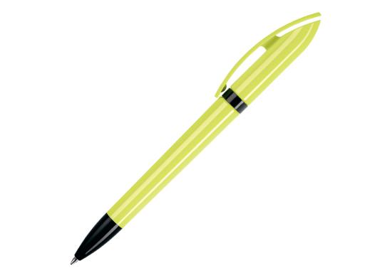 Ручка шариковая, пластик, желтый/черный Polo артикул PO-Neon-Yellow