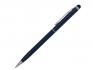 Ручка шариковая, СЛИМ СМАРТ, металл, синий/серебро артикул 007/BU-281-BU-281