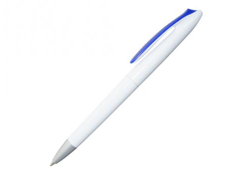 Ручка шариковая, пластик, белый/синий артикул PS06-3/BU