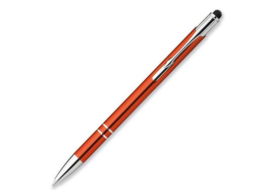 Ручка шариковая, металл, оранжевый Oleg Slim артикул 12574-60