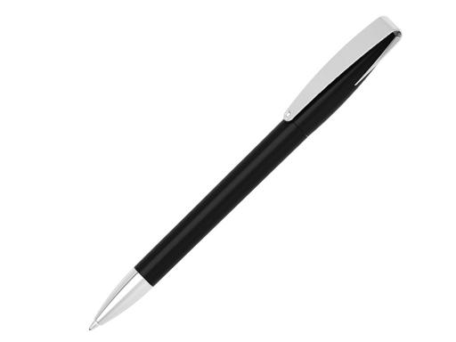 Ручка шариковая, автоматическая, пластик, металл, черный/серебро, Cobra артикул 41034/A