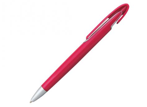 Ручка шариковая, пластик, розовый/серебро артикул PS08-1/DPK