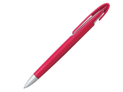 Ручка шариковая, пластик, розовый/серебро артикул PS08-1/DPK