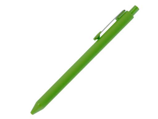 Ручка шариковая, пластик, софт тач, зеленый/серебро, INFINITY артикул AH518-R/GR-369