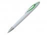 Ручка шариковая, пластик, белый/зеленый артикул 201055-A/GR