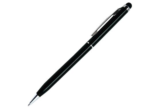 Ручка шариковая, СЛИМ СМАРТ, металл, черный/серебро артикул 007/BK