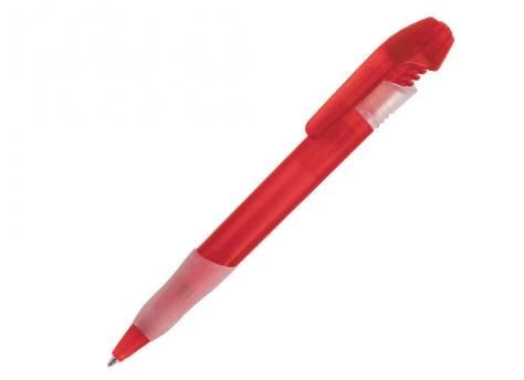 Ручка шариковая, пластик, красный, прозрачный Nemo артикул NT-1030