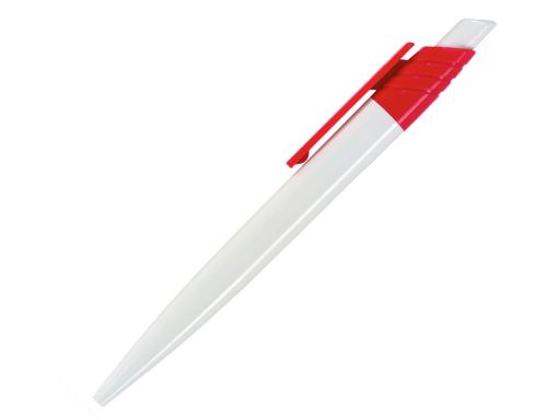 Ручка шариковая, пластик, белый/красный Dream артикул D-99/30
