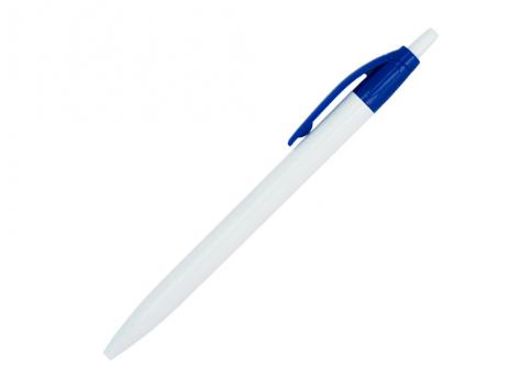Ручка шариковая, Simple, пластик, белый/синий артикул 501010-A/BU