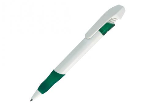 Ручка шариковая, пластик, белый/зеленый, NEMO артикул N-99
