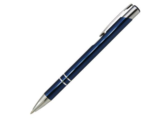 Ручка шариковая, COSMO, металл, синий/серебро артикул SJ/BU pantone 295 C