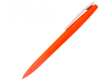 Ручка шариковая, пластик, софт тач, оранжевый/белый, Z-PEN артикул 201020-BR/OR-1655