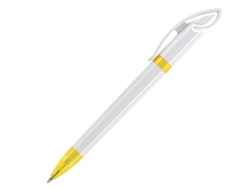 Ручка шариковая, пластик, белый/желтый Cobra артикул C-99/1080