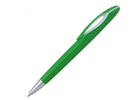 Ручка шариковая, пластик, зеленый/белый артикул 201055-B/GR