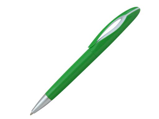 Ручка шариковая, пластик, зеленый/белый артикул 201055-B/GR