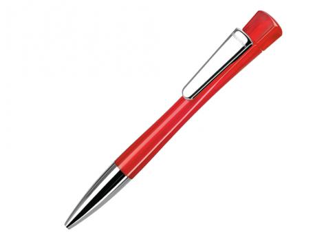 Ручка шариковая, пластик, прозрачный, красный Lenox артикул LXMT-1030