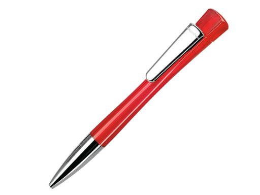 Ручка шариковая, пластик, прозрачный, красный Lenox артикул LXMT-1030