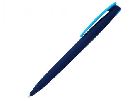 Ручка шариковая, пластик, софт тач, синий/голубой, Z-PEN Color Mix артикул 201020-BR/BU-LBU