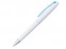 Ручка шариковая, пластик, белый/голубой артикул PS06-3/LBU