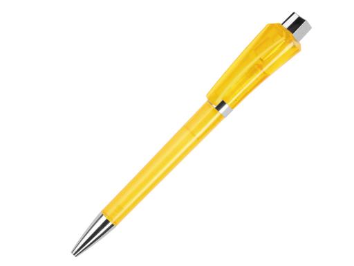 Ручка шариковая, пластик, желтый, прозрачный Optimus артикул OPT-1080