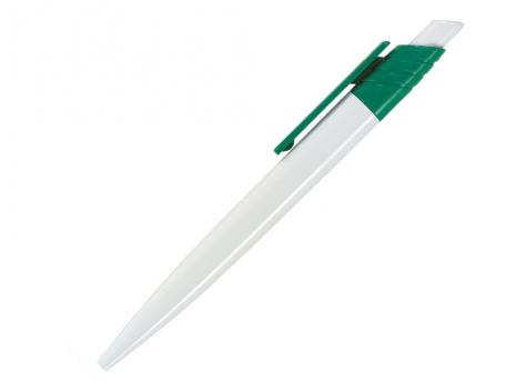 Ручка шариковая, пластик, белый/зеленый Dream артикул D-99/40