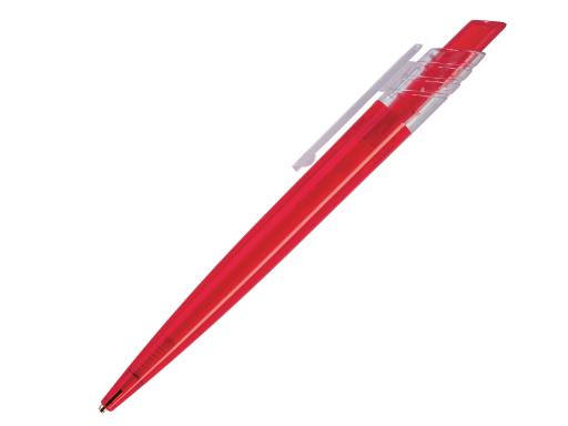 Ручка шариковая, пластик, красный, прозрачный Dream артикул DT-1030