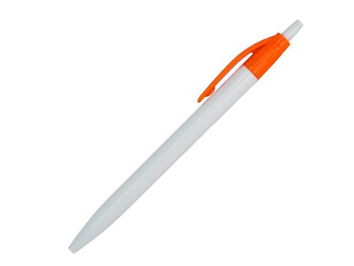 Ручка шариковая, Simple, пластик, белый/оранжевый артикул 501010-A/OR