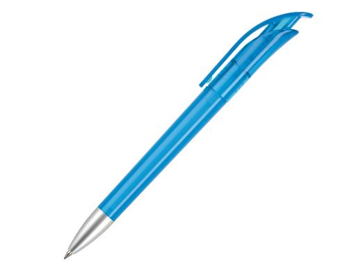 Ручка шариковая, пластик, голубой, прозрачный Focus артикул FTS-1021