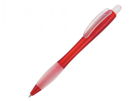 Ручка шариковая, пластик, красный, прозрачный Aston артикул AT-1030/1099