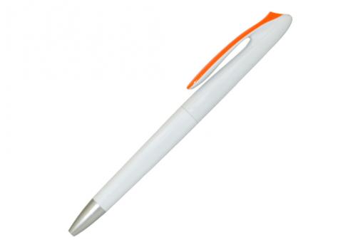 Ручка шариковая, пластик, белый/оранжевый артикул PS06-3/OR