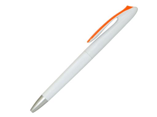 Ручка шариковая, пластик, белый/оранжевый артикул PS06-3/OR