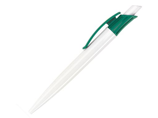 Ручка шариковая, пластик, белый/зеленый Gladiator артикул G-99/40