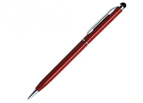 Ручка шариковая, СЛИМ СМАРТ, металл, красный/серебро артикул 007/RD