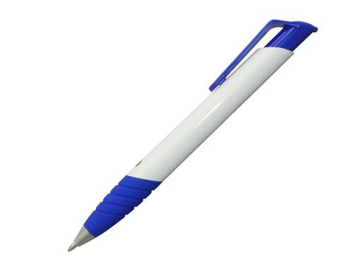 Ручка шариковая, пластик, белый/синий артикул 9868/BU