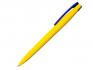 Ручка шариковая, пластик, софт тач, желтый/синий, Z-PEN Color Mix артикул 201020-BR/YE-BU-286