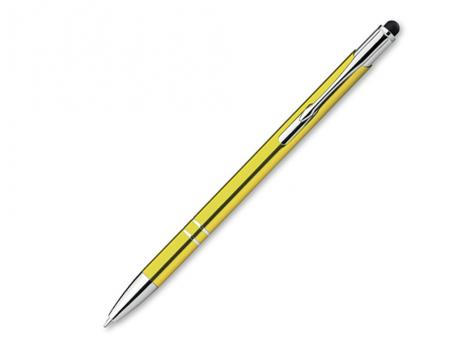 Ручка шариковая, металл, желтый Oleg Slim артикул 12574-80